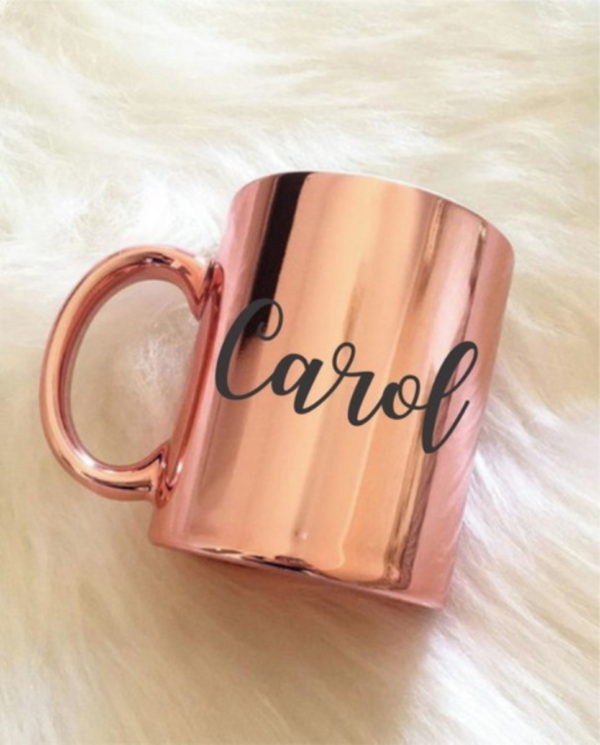 Caneca de Vidro Rose Gold 320ml - Image 2